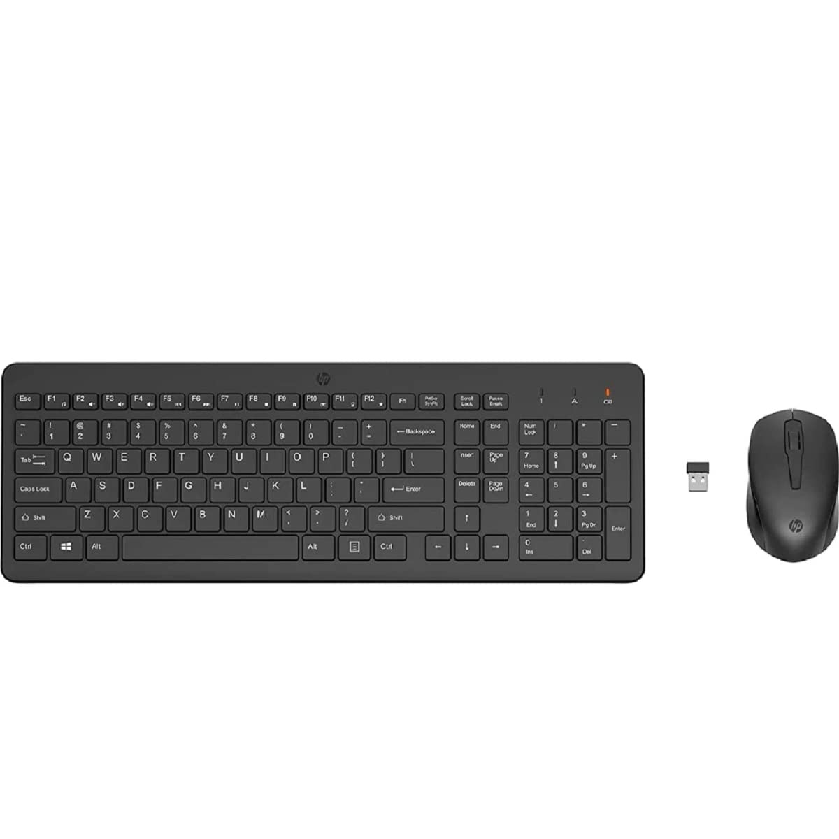HP 330 Wireless Black Keyboard and Mouse Set 