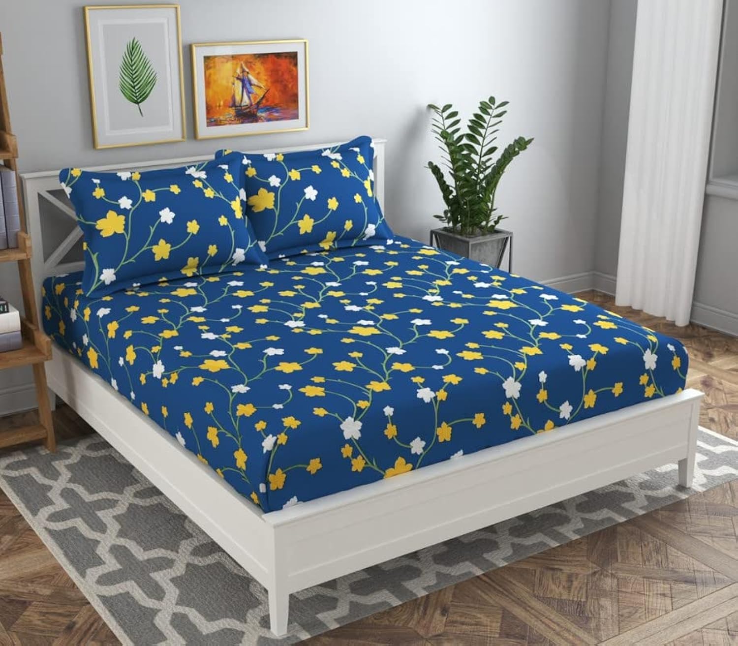 BSB HOME 120 Tc Double Printed Bedsheet & Covers
