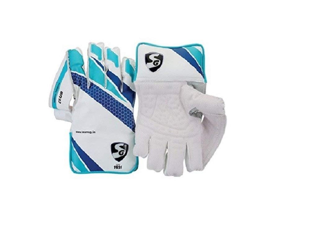SG Club Wicket Keeping Gloves (Color May Vary)