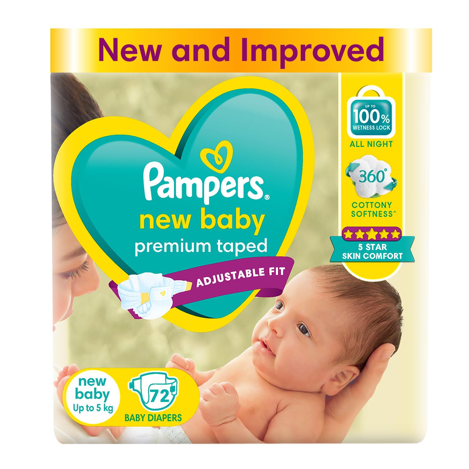 Pampers Active Baby Tape Style Baby Diapers