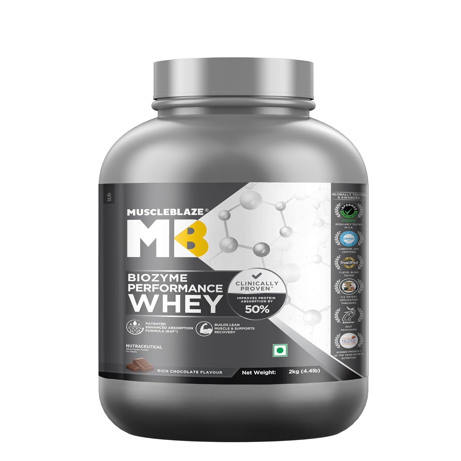 MuscleBlaze Biozyme Performance Powder (Rich 2kg) 