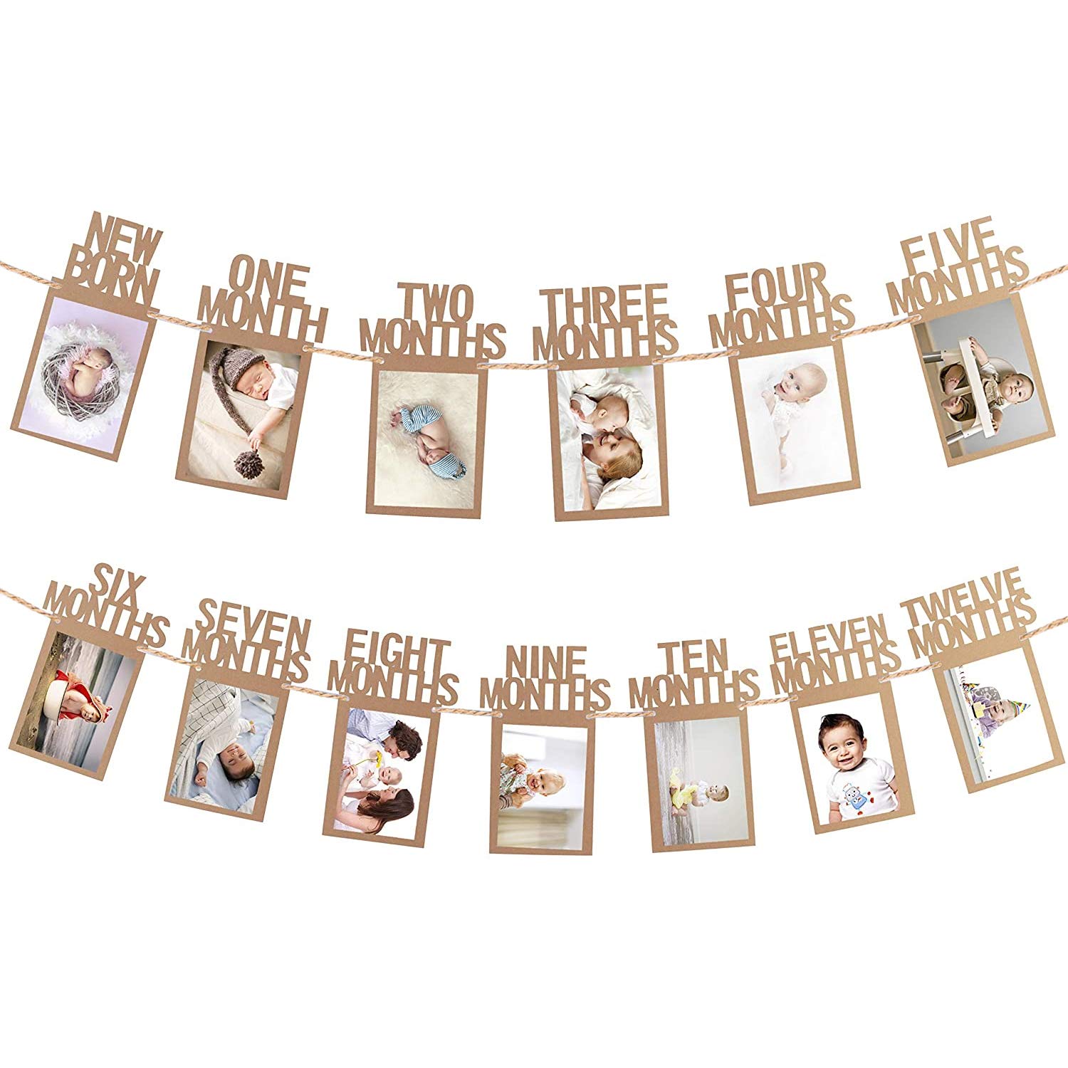 Party Propz 1-12Month Photo Frame Banner -Set Of 1