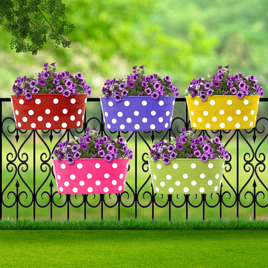 TrustBasket Indoor&Outdoor Flower Pots for Balcony