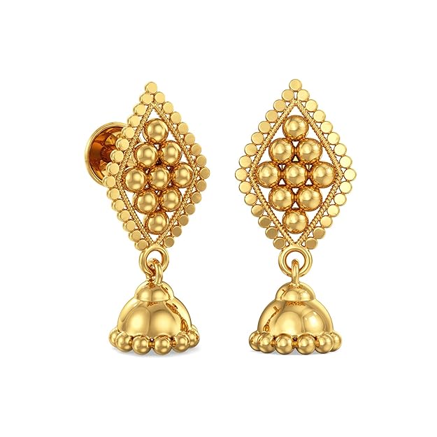 Joyalukkas 22KT  Gold Drop Earrings for Girls