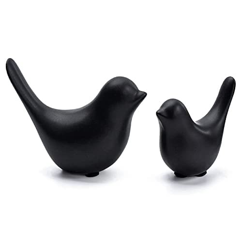 Xtore Creative Black Birds Matte Figurines decor