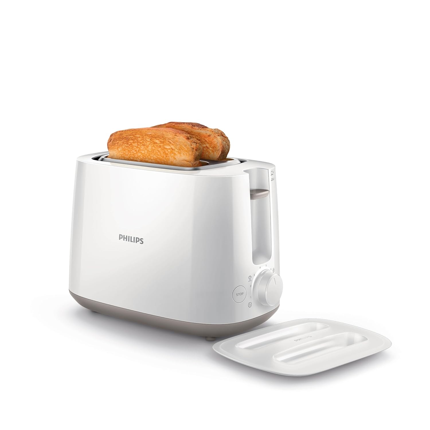 Philips Two slice Pop-up toaster with bun warmer