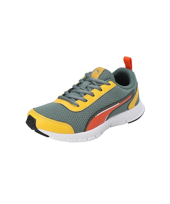 Puma Unisex-Kid Racer JR V1 Orange-Yellow shoes