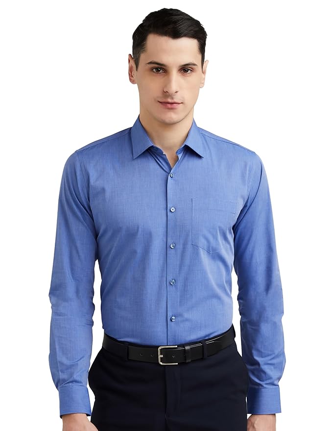 Van Heusen Men's Slim Fit Solid Formal Shirt