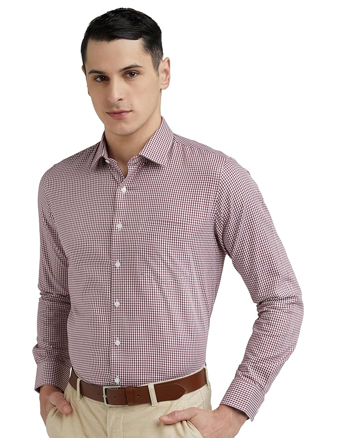 Van Heusen Men's Slim Fit Cotton MicroFormal Shirt