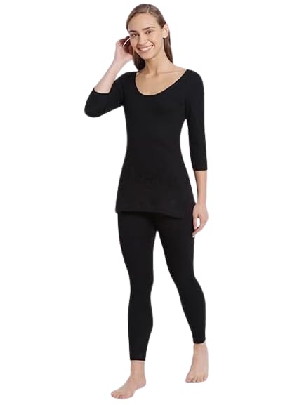Jockey Women's Cotton Thermal Set Top,Bottom Both