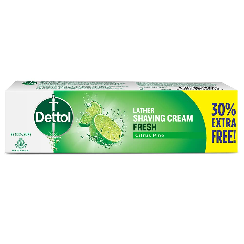 Dettol lather shaving cream 60g+18gfree=78gram